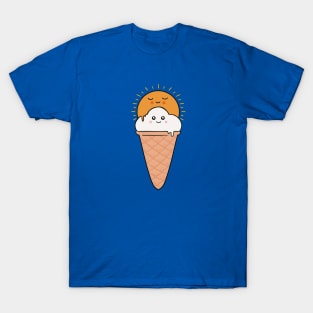 Ice cream sun and cloud T-Shirt